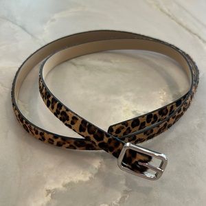Loft Skinny Leopard Print Belt